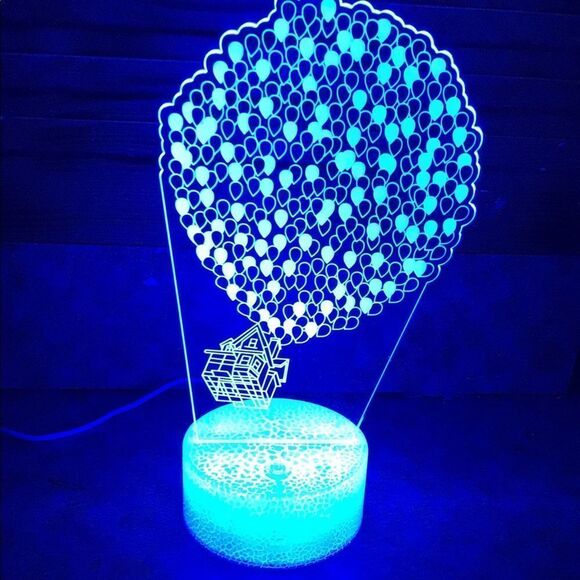 Movie UP multiple change 3D neon nightlight lamp - Picture 2 of 5
